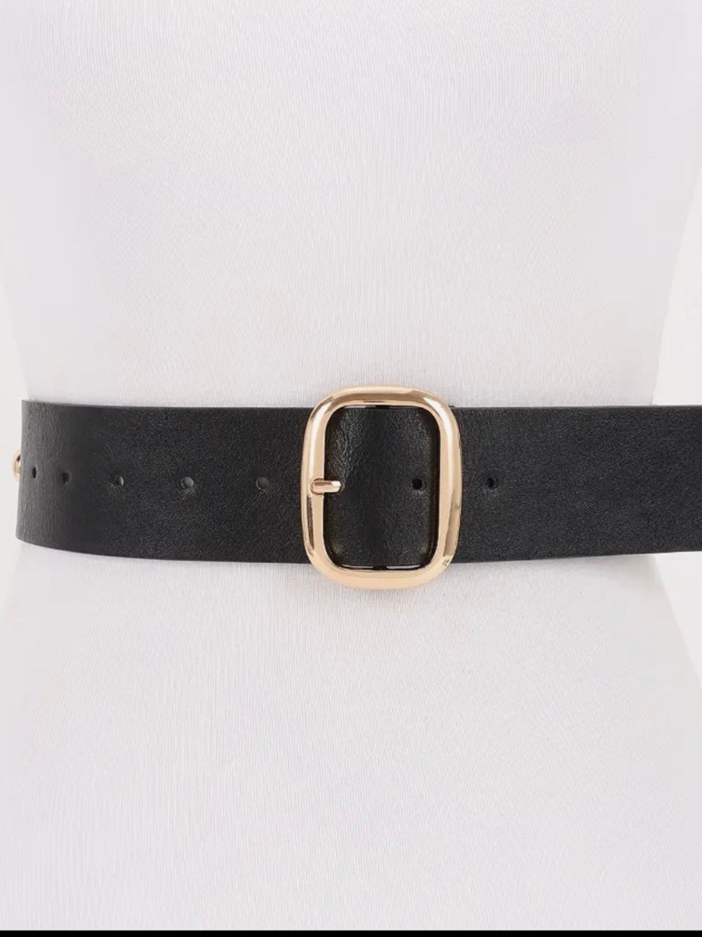 Classic Gold Buckle Studded Belt - Picture 3 of 5